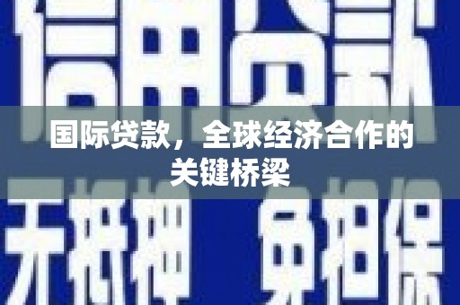 盐埔国际贷款，全球经济合作的关键桥梁