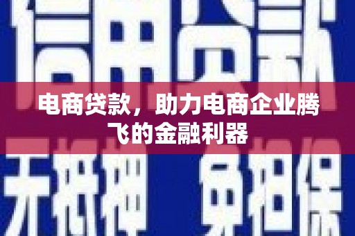 盐埔电商贷款，助力电商企业腾飞的金融利器
