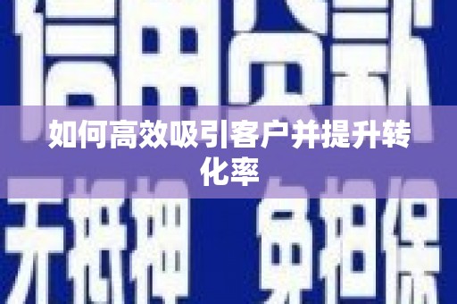 盐埔如何高效吸引客户并提升转化率
