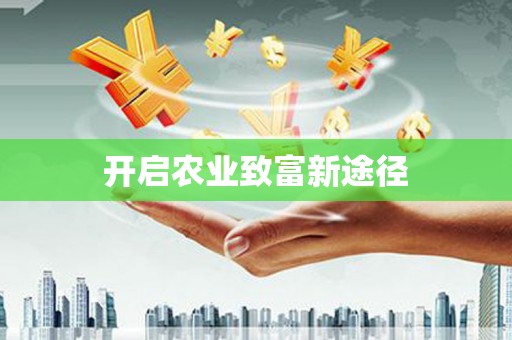 盐埔开启农业致富新途径