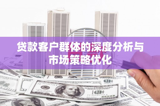 盐埔贷款客户群体的深度分析与市场策略优化