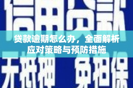 盐埔贷款逾期怎么办，全面解析应对策略与预防措施