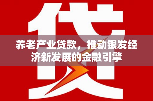 盐埔养老产业贷款，推动银发经济新发展的金融引擎