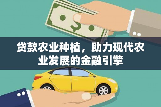 盐埔贷款农业种植，助力现代农业发展的金融引擎