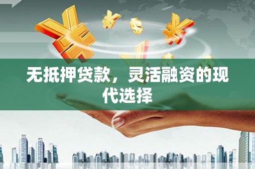 盐埔无抵押贷款，灵活融资的现代选择