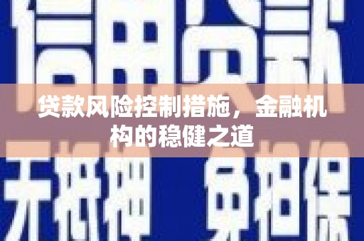 盐埔贷款风险控制措施，金融机构的稳健之道