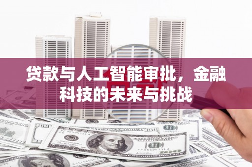 盐埔贷款与人工智能审批，金融科技的未来与挑战