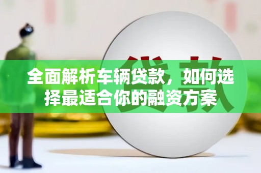 盐埔全面解析车辆贷款，如何选择最适合你的融资方案