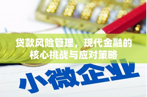 盐埔贷款风险管理，现代金融的核心挑战与应对策略