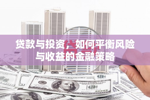 盐埔贷款与投资，如何平衡风险与收益的金融策略