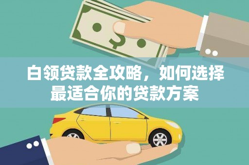 盐埔白领贷款全攻略，如何选择最适合你的贷款方案